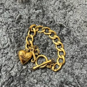 Gold juicy couture charm bracelet